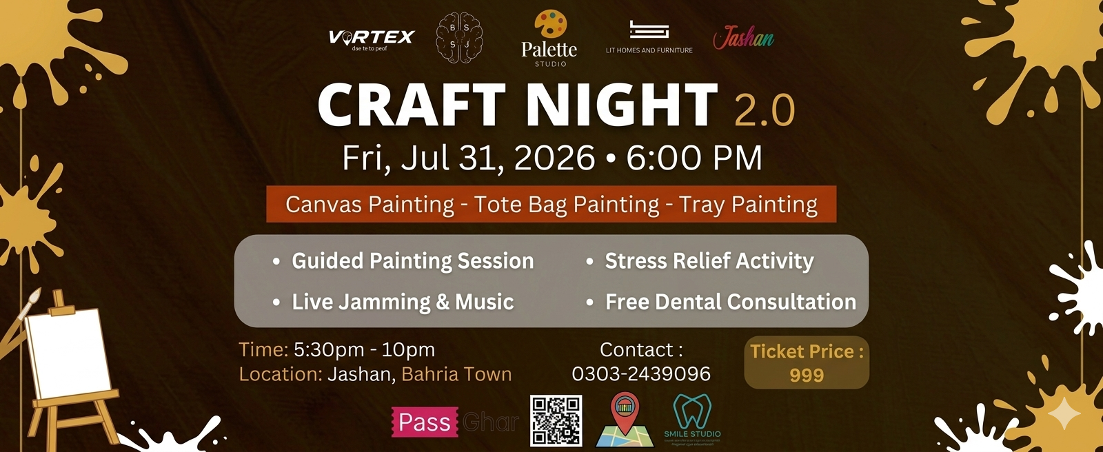 Craft Night 2.0 tickets in Pakistan