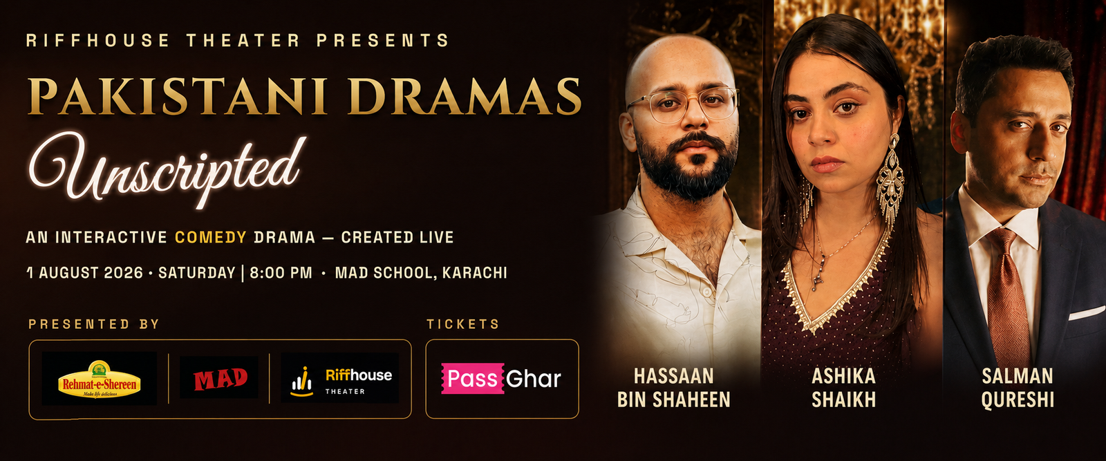 Pakistani Drama Unscripted - A LIVE FAMILY FRIENDLY COMEDY EXPERIENCE tickets