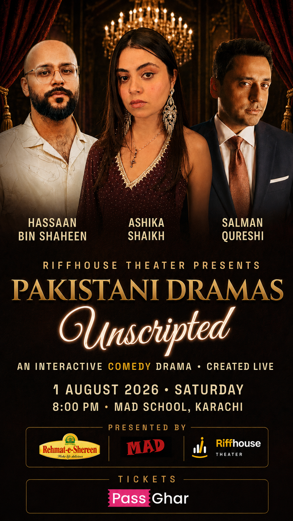 Pakistani Drama Unscripted - A LIVE FAMILY FRIENDLY COMEDY EXPERIENCE