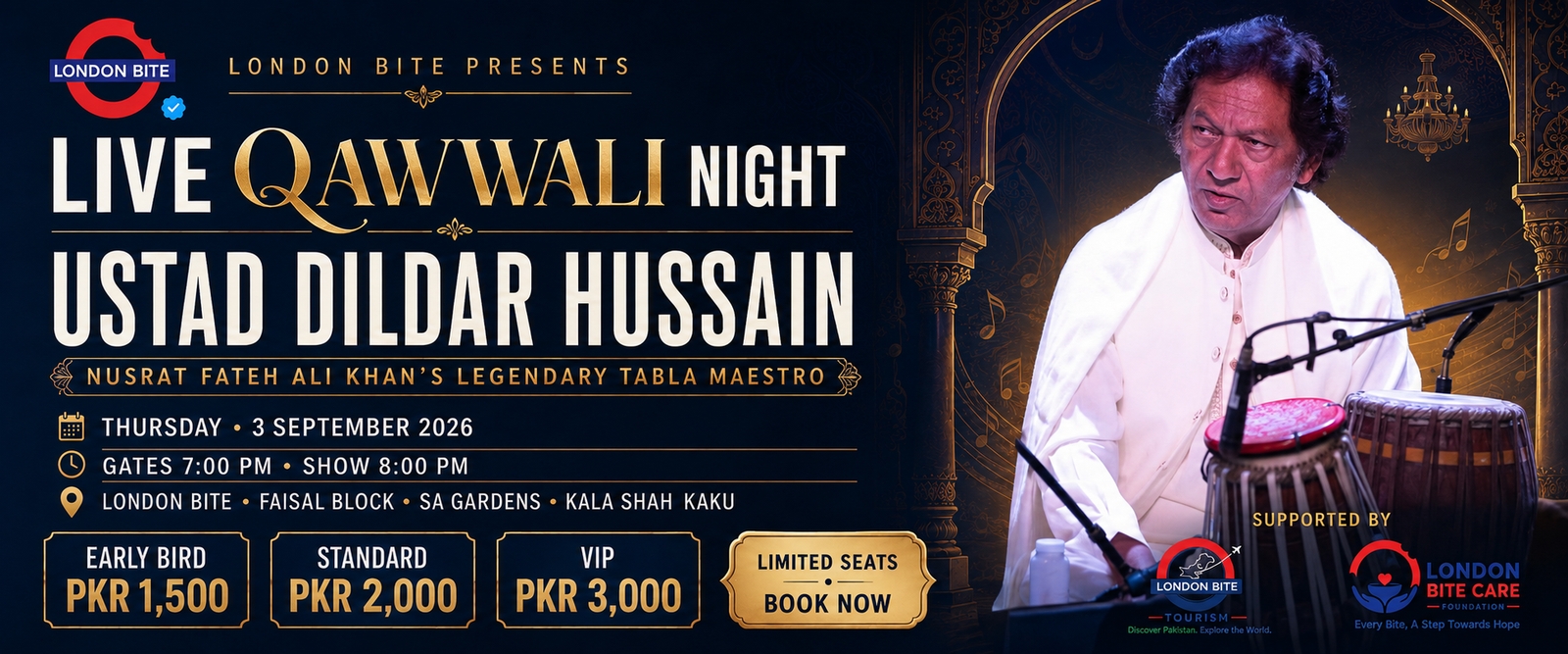 London Bite Presents: Live Qawwali Night with Ustad Dildar Hussain in Pakistan